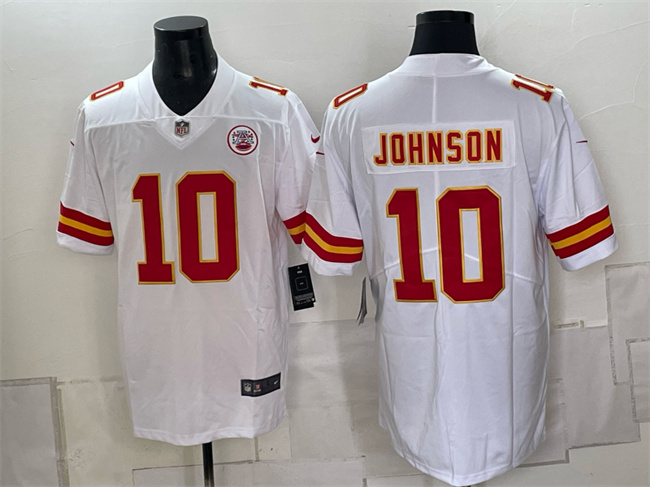 Men’s White Kansas City Chiefs #10 Emmett Johnson 2026 Vapor Untouchable Limited Stitched Football Jersey